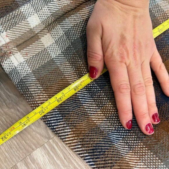 Boston Traders Brown Herringbone Plaid Overshirt Heavy Weight Shirt sz L - Picture 6 of 11